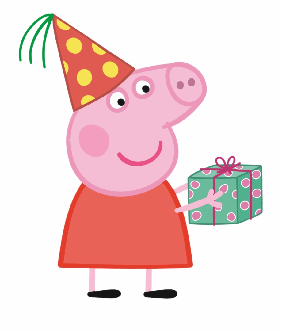 Pink Party Hat Png Peppa Pig Birthday Png