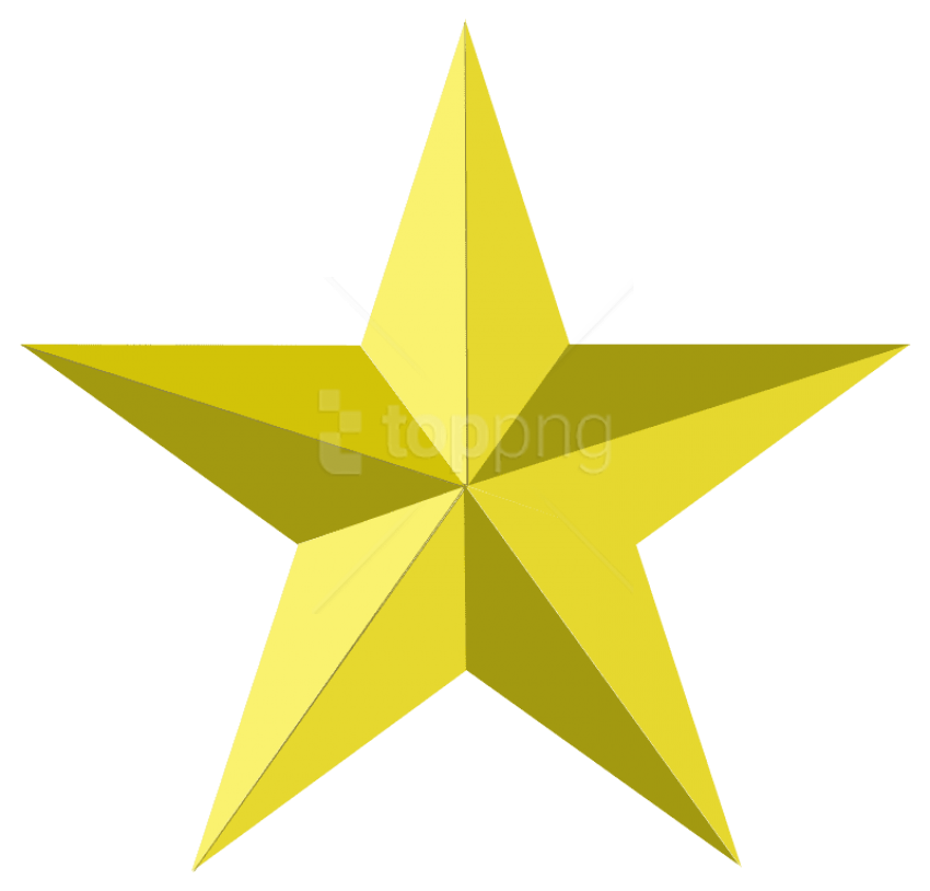 Golden Star Png