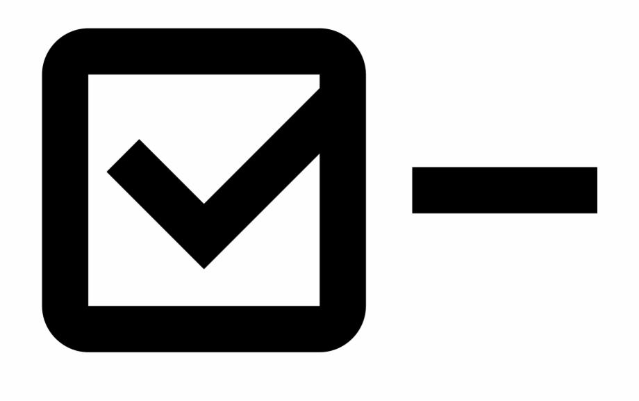 Empty Checkbox Icon Sign