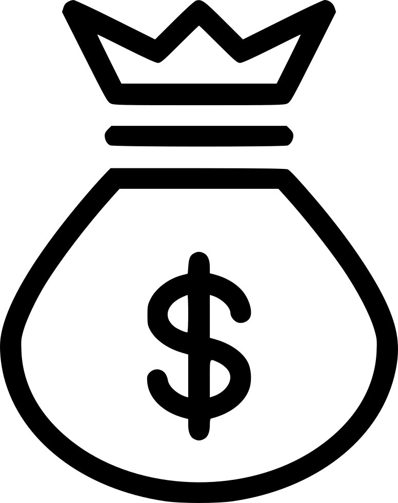Png File Svg Money Bag Icon White Png