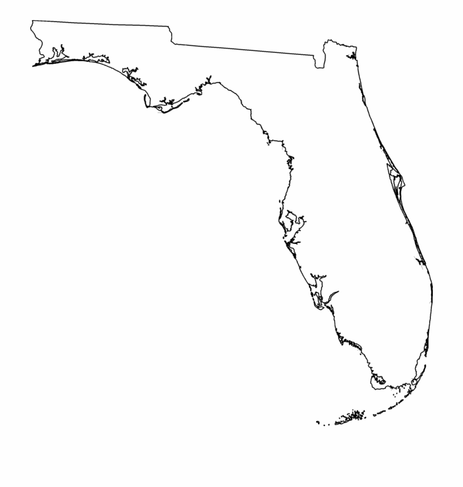 Florida Map Outline Png Transparent Florida State Outline
