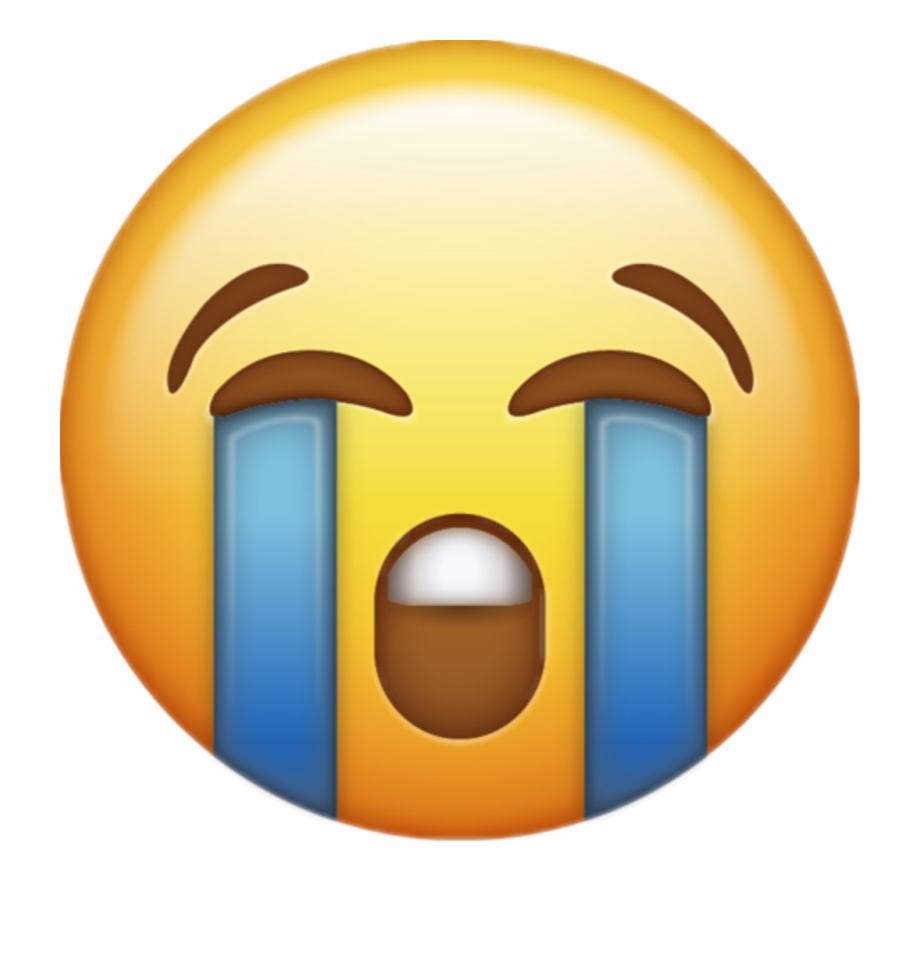 Download Loudly Crying Iphone Emoji Jpg Emojis Png - Clip Art Library