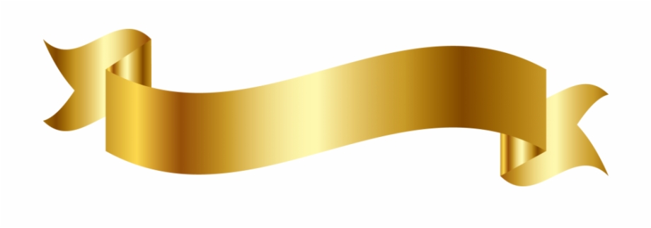Download High Resolution Png Gold Ribbon Vector Png