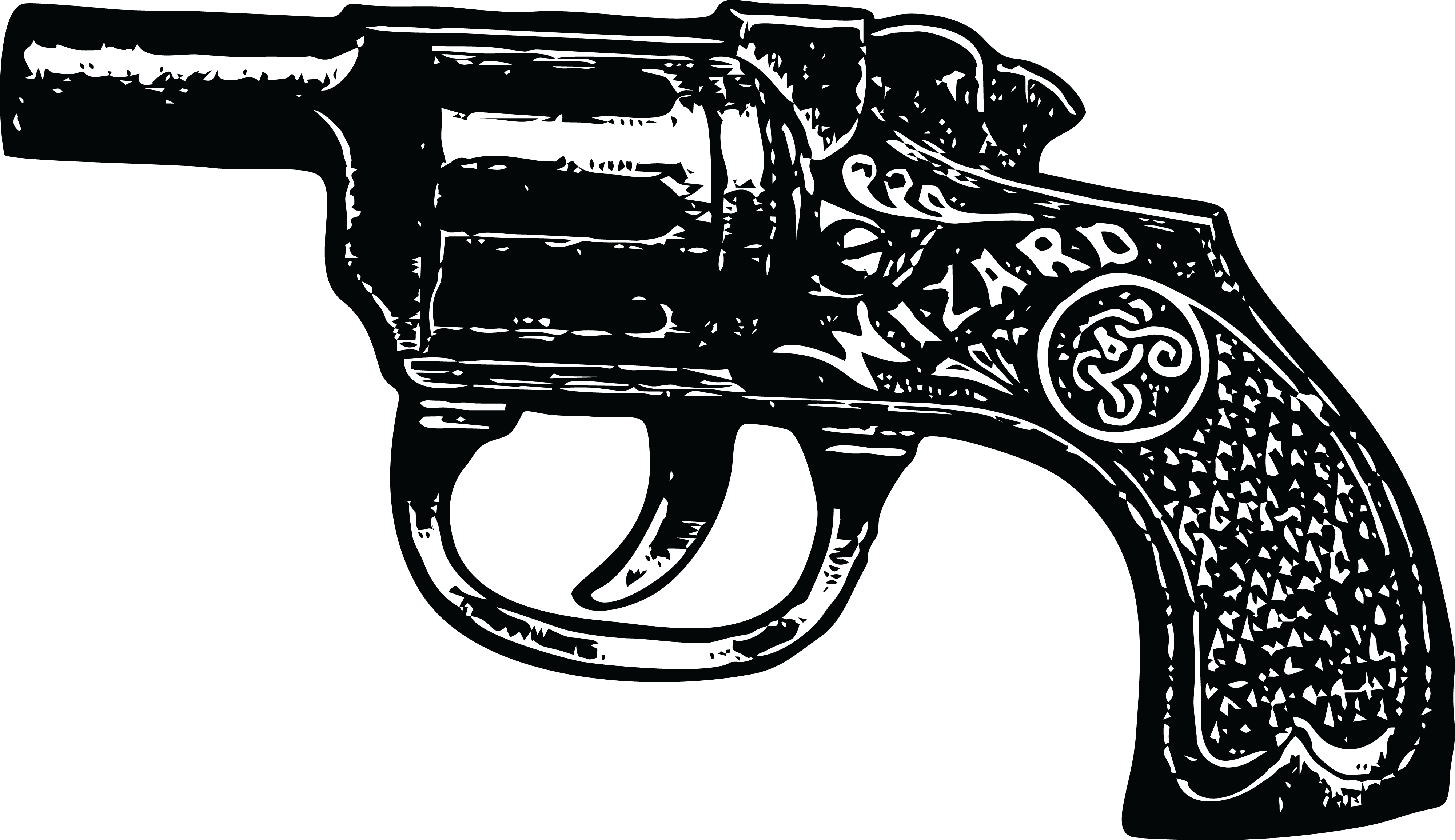Gun png. Пистолет. Револьвер зарисовка. Векторный револьвер. Револьвер трафарет.