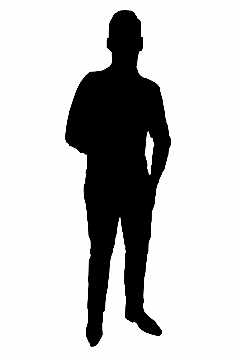 man silhouette transparent background
