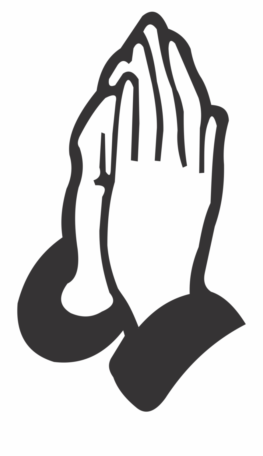 open hands clip art black and white