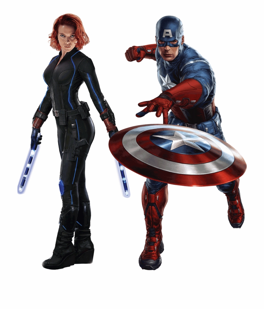 Black Widow Captain America Captain America Png Transparent
