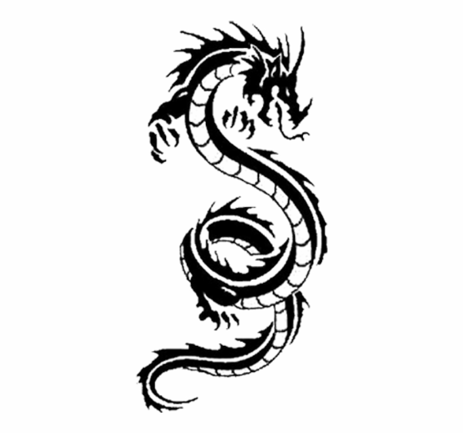 simple japanese dragon drawing
