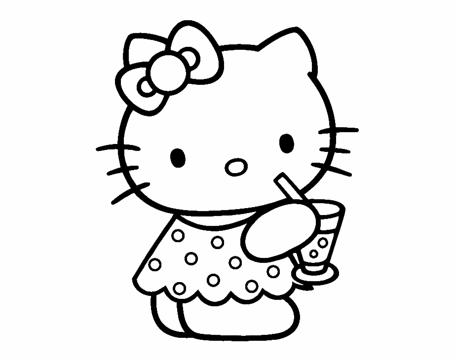 Hello Kitty Logo Coloring Pages