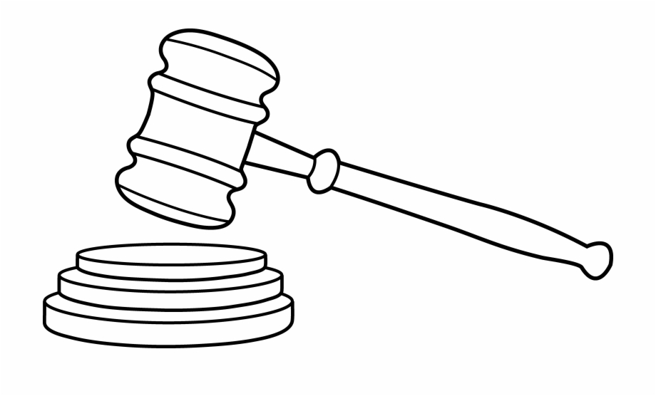 Judge Png Black And White Gavel Clipart Black
