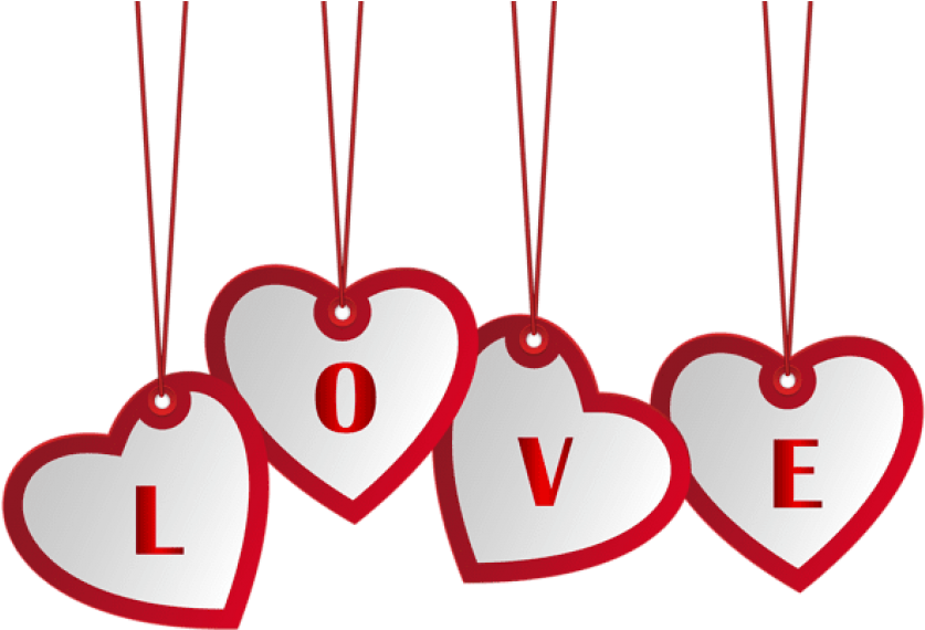 Hanging Love Hearts Png Image 7 February Rose