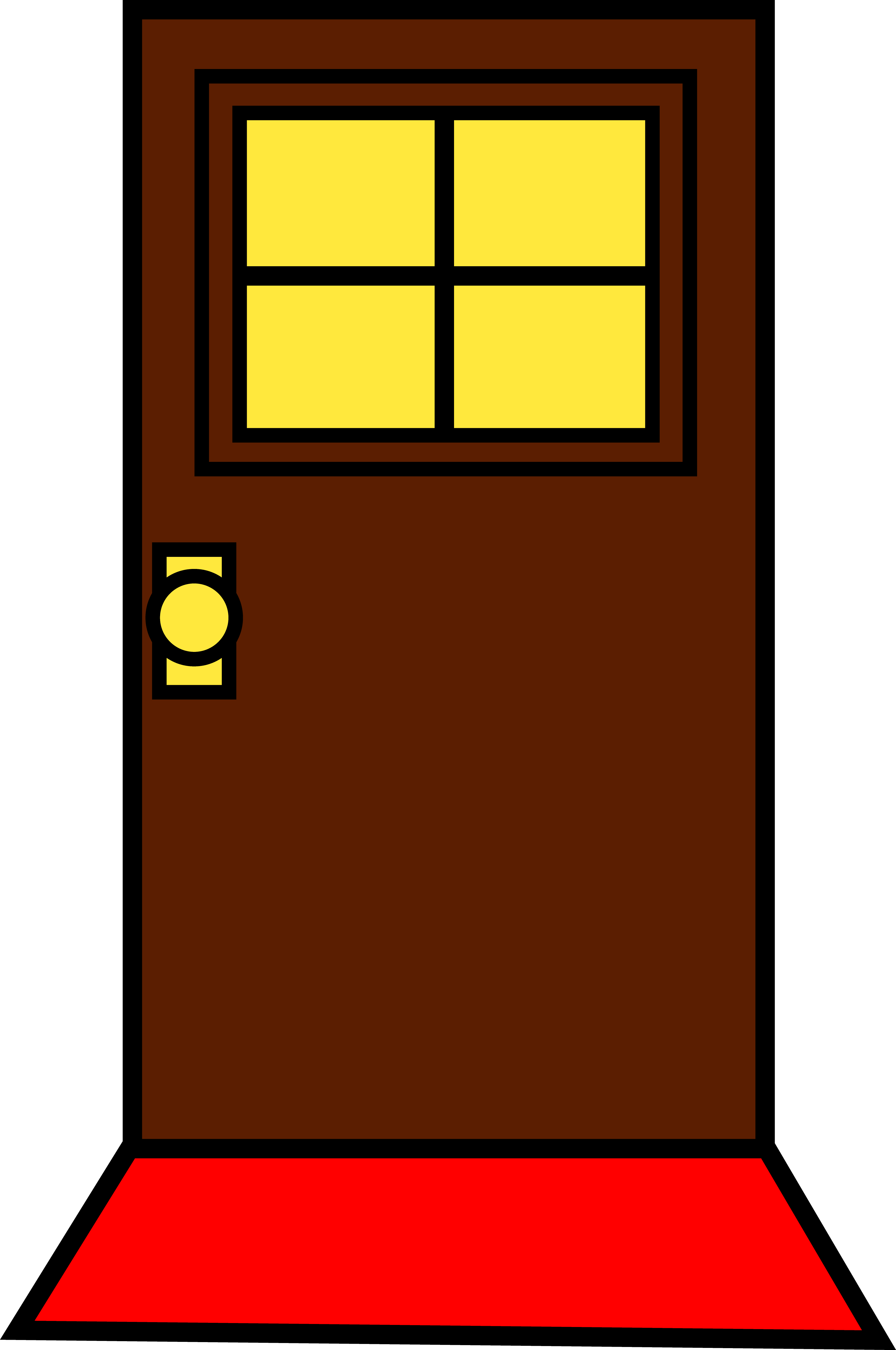 closed door drawing
