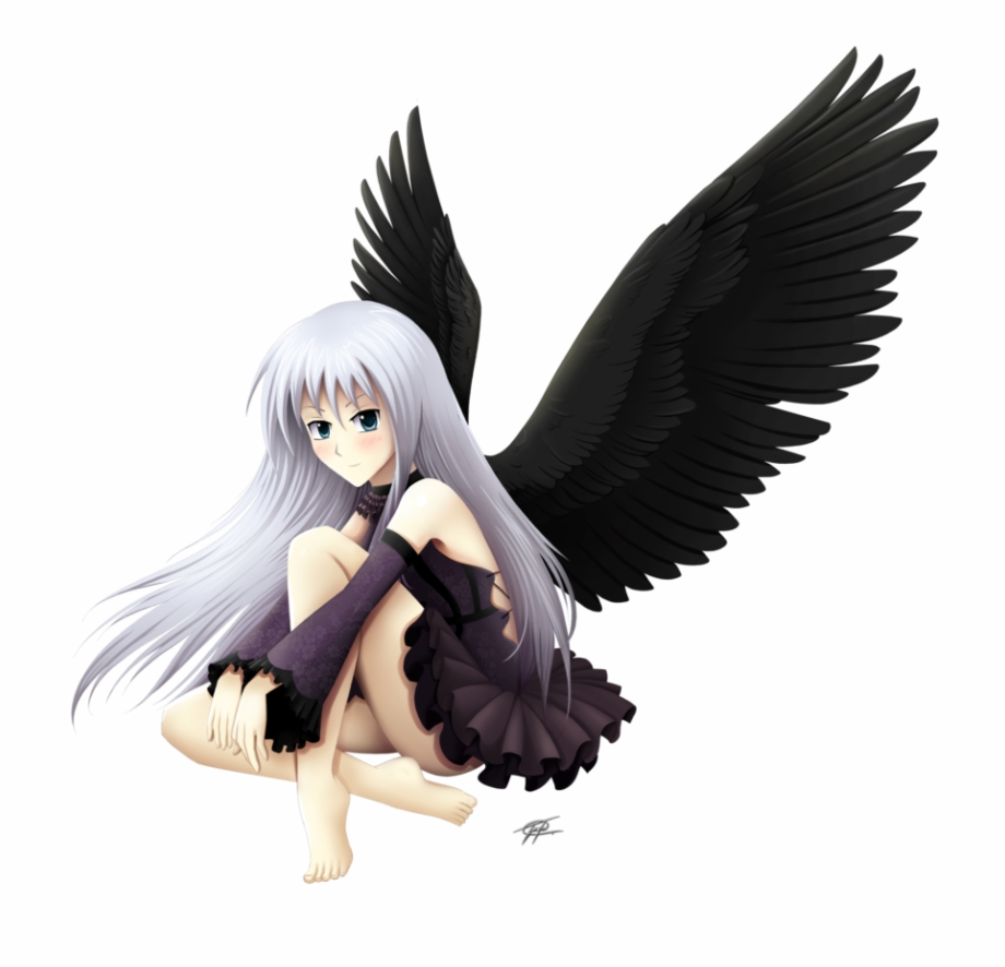 dark angel anime girl

