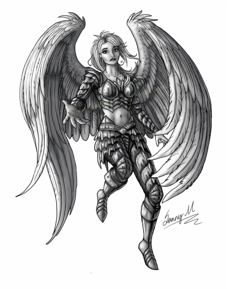 Angel Tattoos Png Transparent Images Angel Tattoo Png