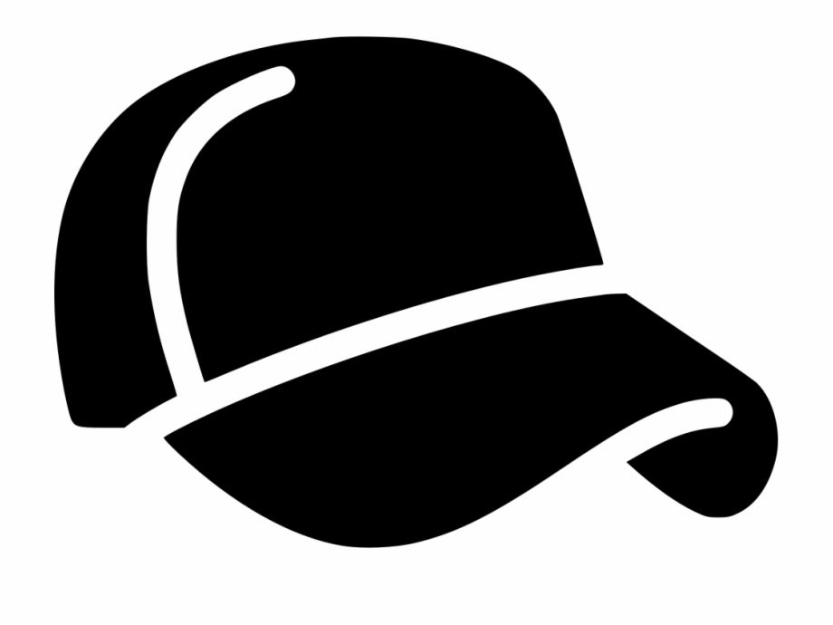 Free Baseball Hat Clipart Black And White, Download Free Baseball Hat ...
