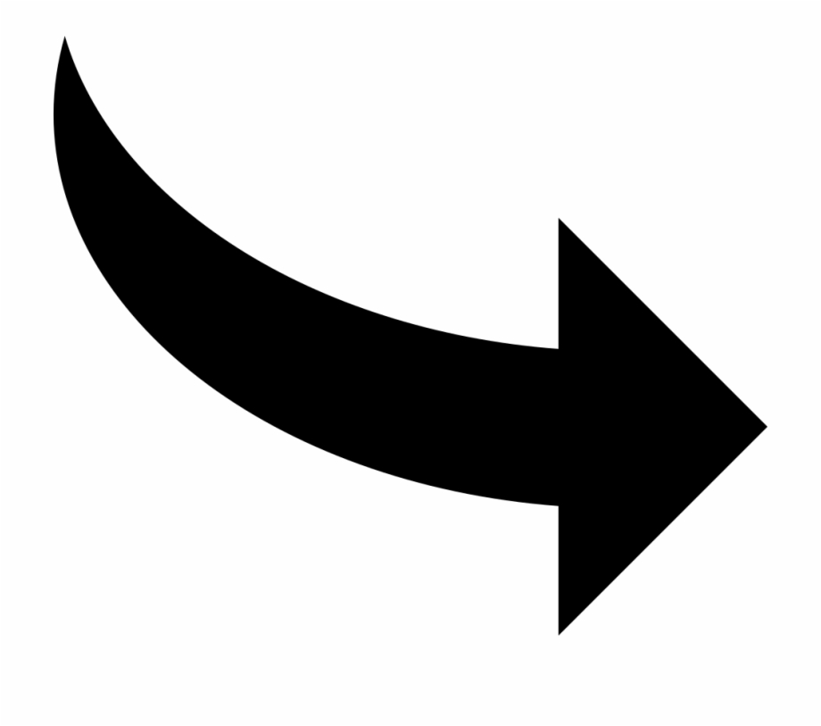 Curve Arrow Pointing Right Svg Png Icon Free