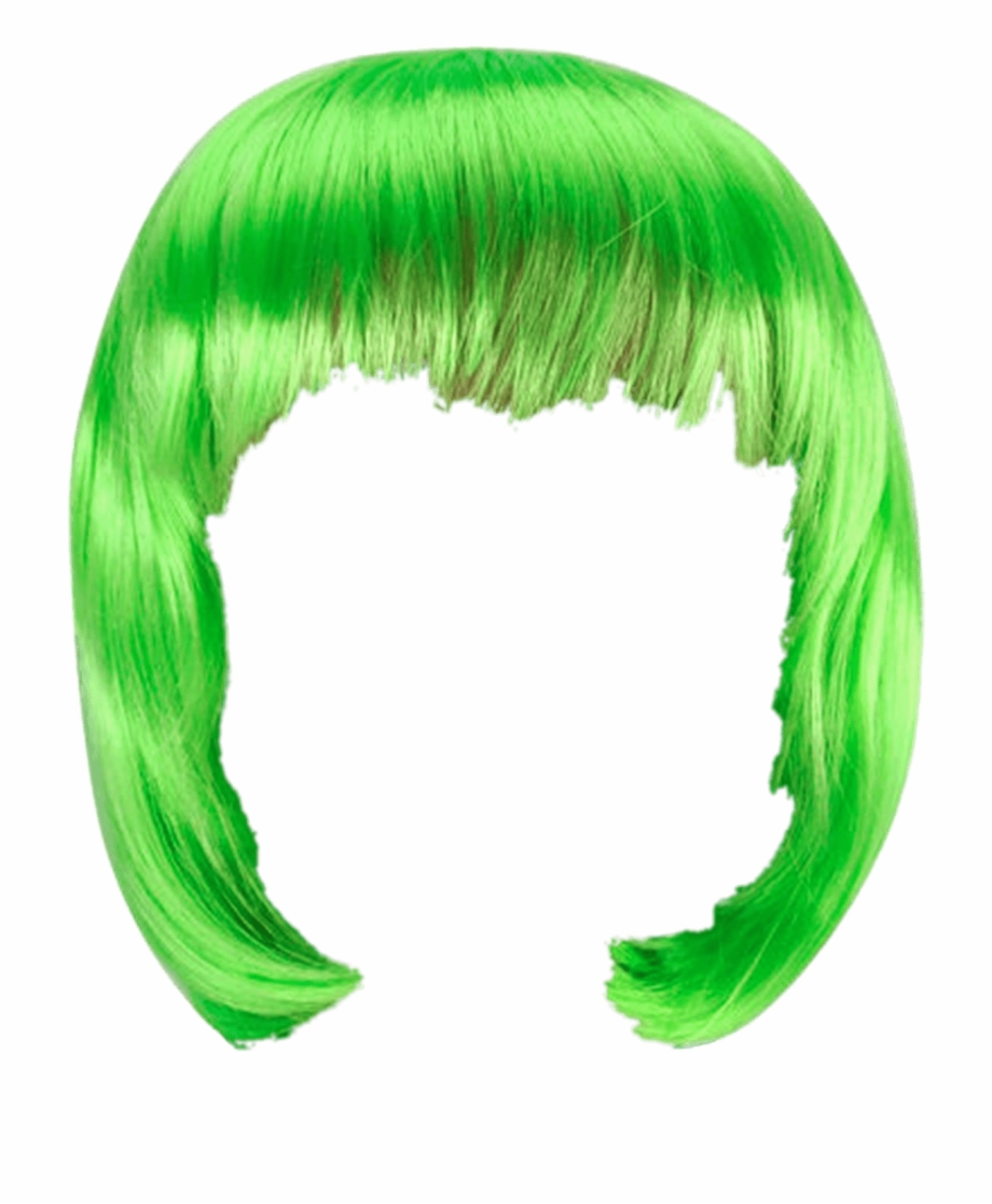 Wig Green Bob Green Wig Png