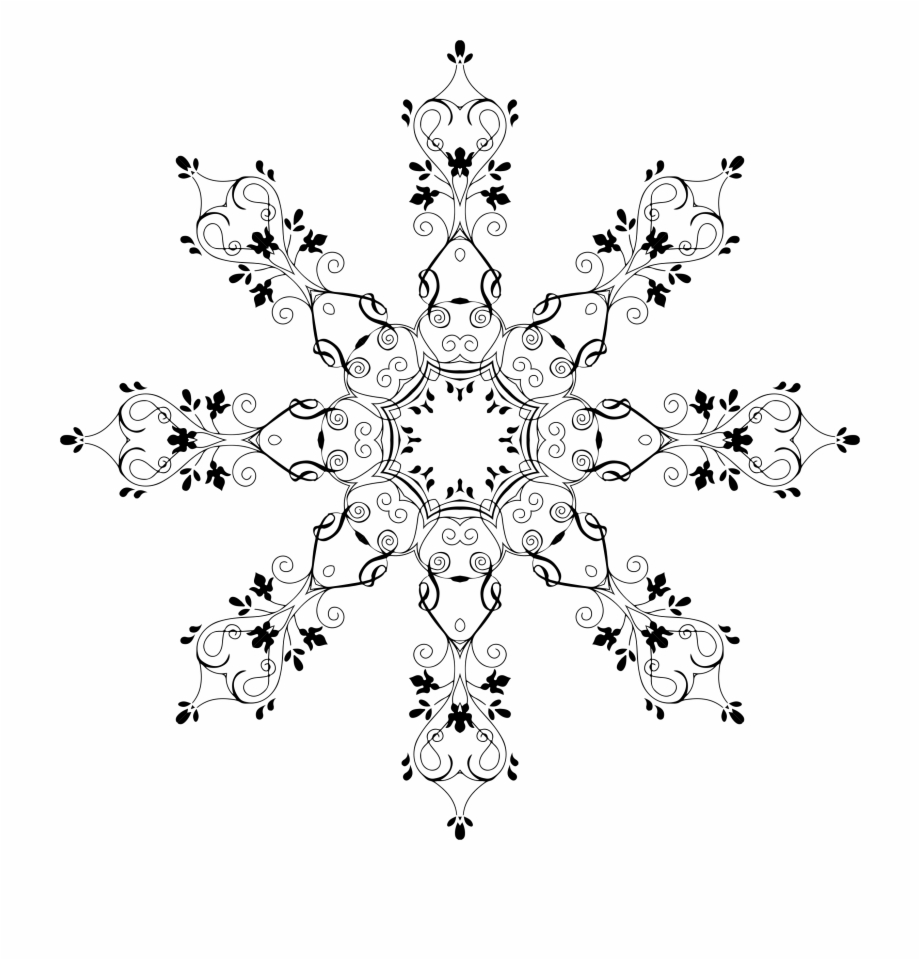 This Free Icons Png Design Of Floral Snowflake
