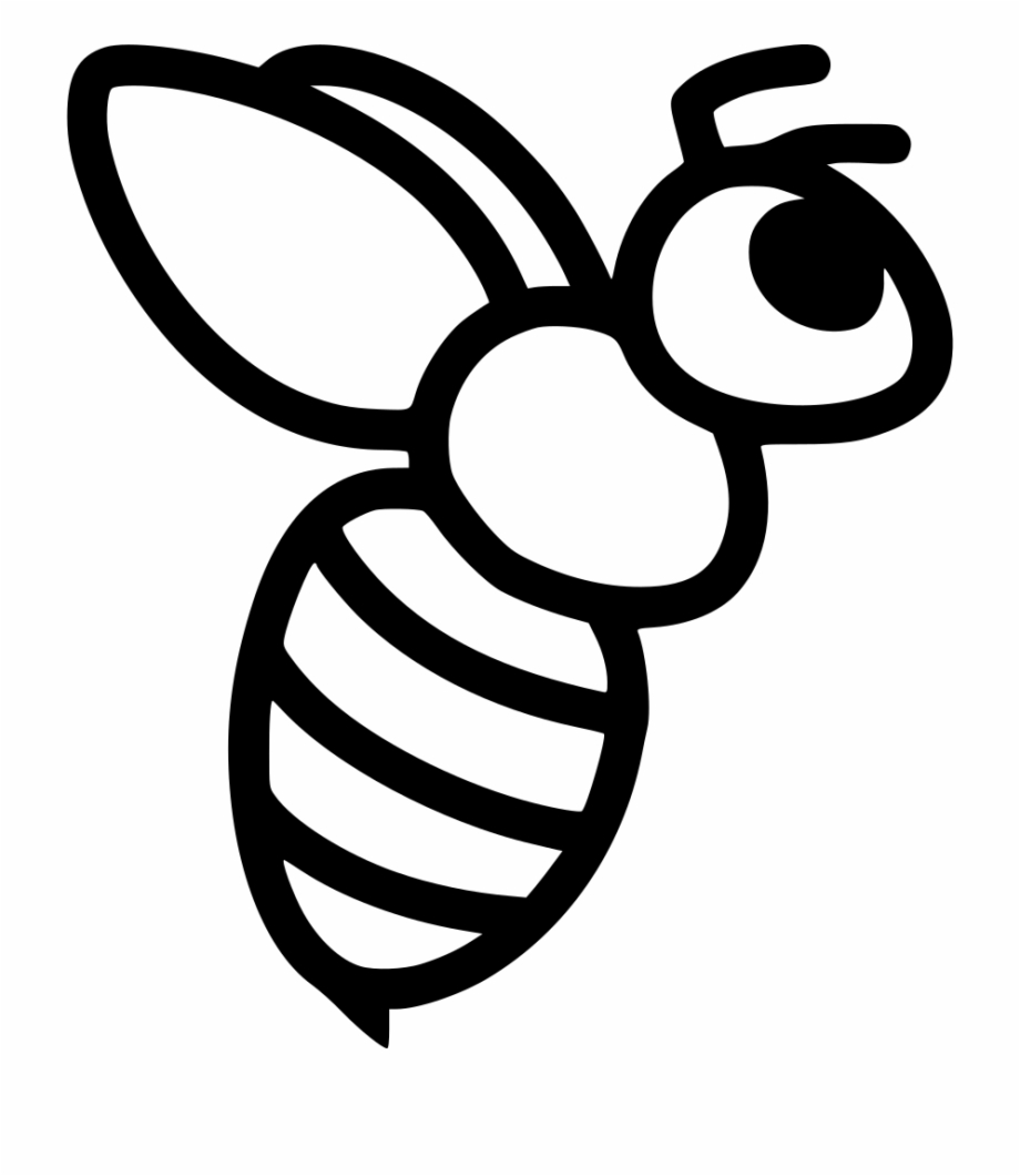 bumble bee clipart black and white