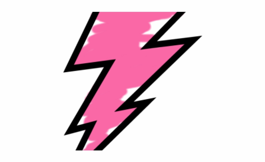 Lightning Bolt Clipart Horizontal Pink Lightning Bolt Png