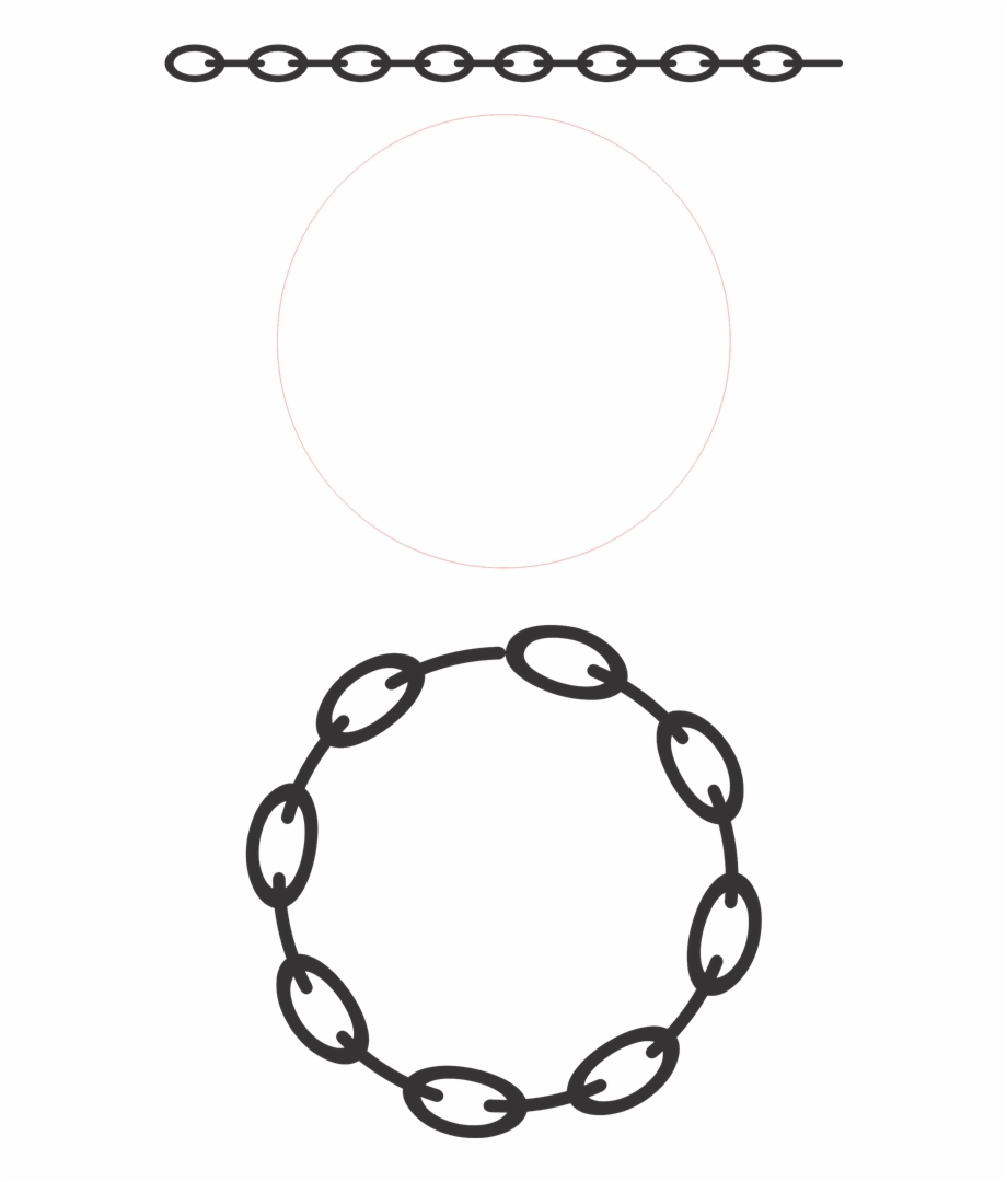 Chain Vector Png Draw A Chain Circle