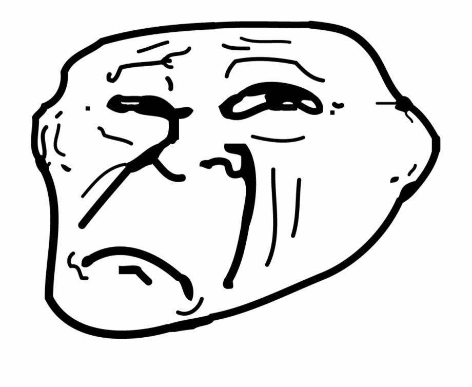Disappointed Troll Rage Face Sad Troll Face Png