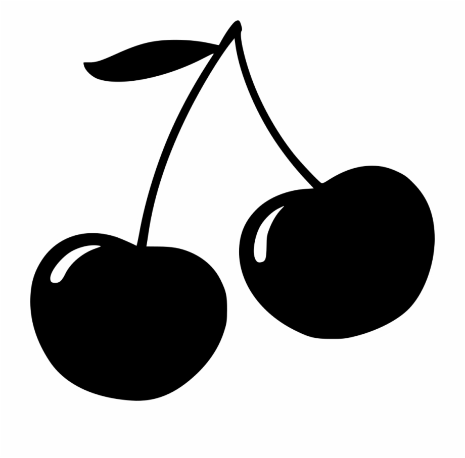 Png File Svg Cherry Black And White Png
