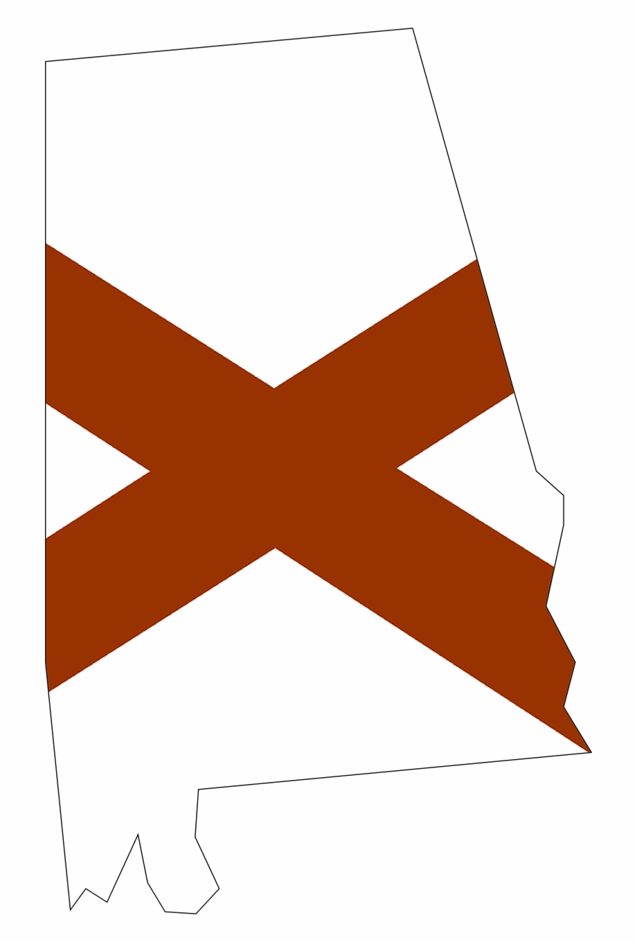Alabama Map Usa State Flag Png Image Alabama