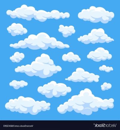 White Clouds Vector Png