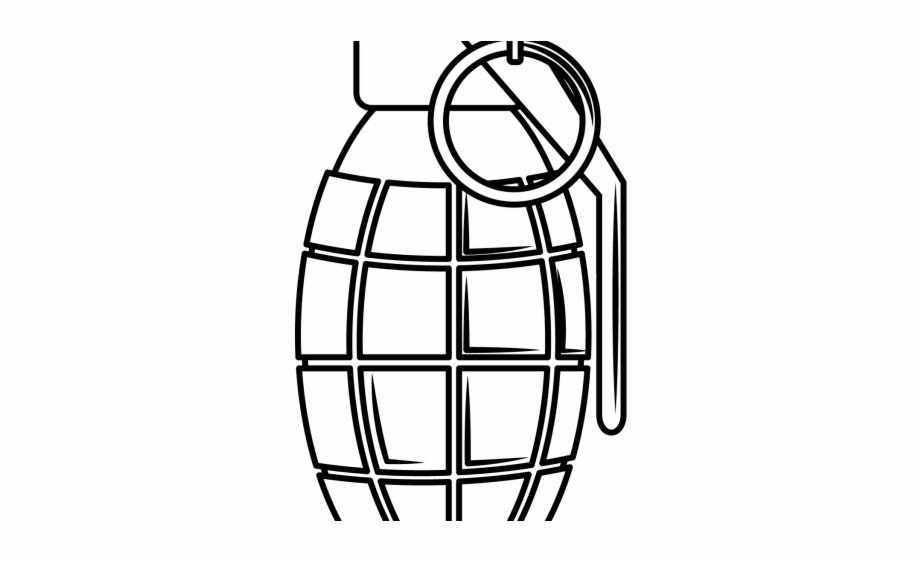 Drawn Grenade Bomb Grenade Drawing