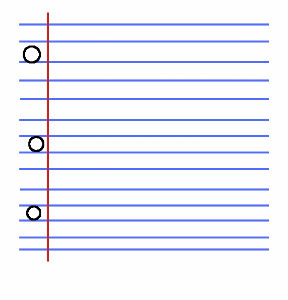 Lined Paper Lined Paper On Transparent Background