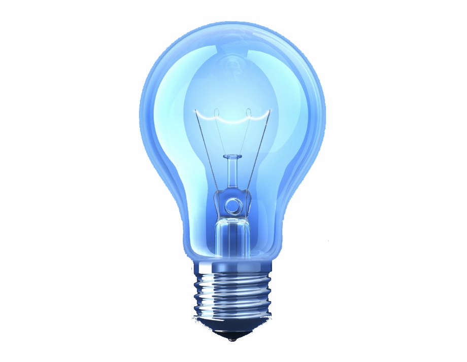 Blue Light Lamp Lighting Incandescent Bulb Clipart Blue