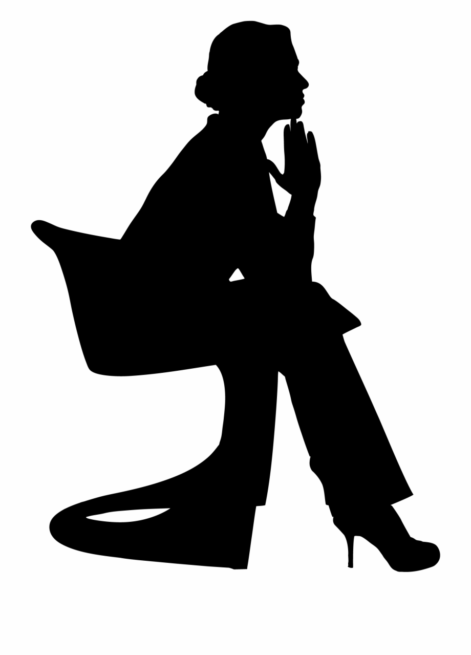 Woman Thinking Silhouette Png Download Thinking Icon Png