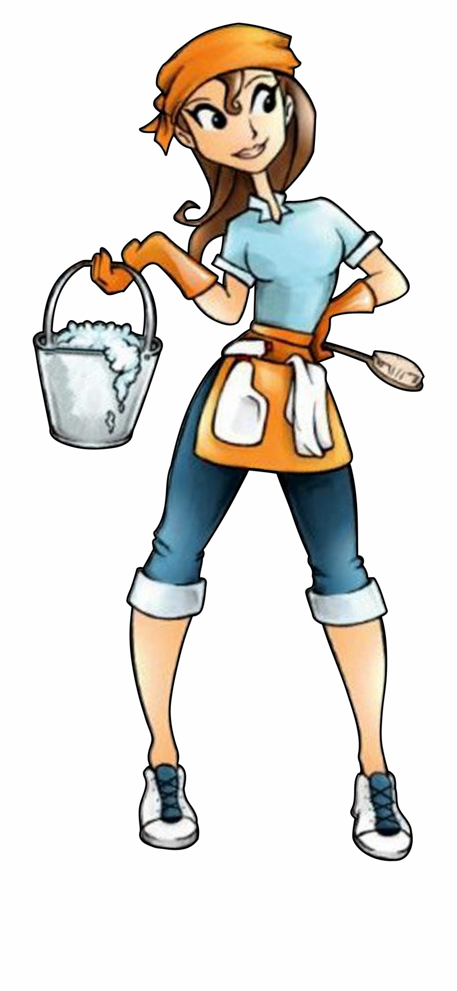 Clip Art Cleaning Lady