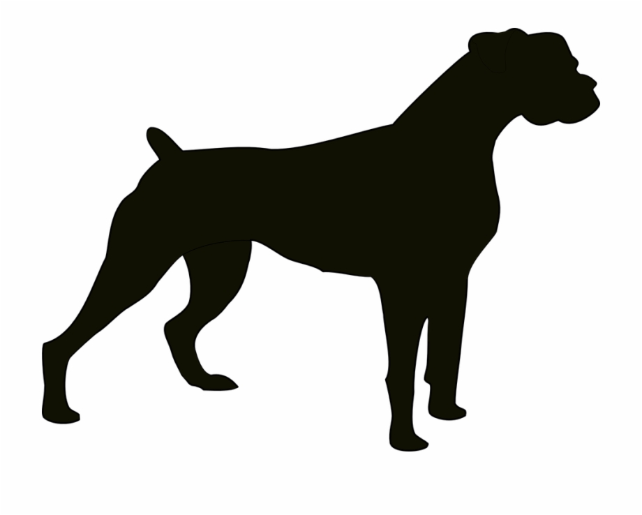 Pitbull Silhouette Png Vector Boxer Dog Silhouette