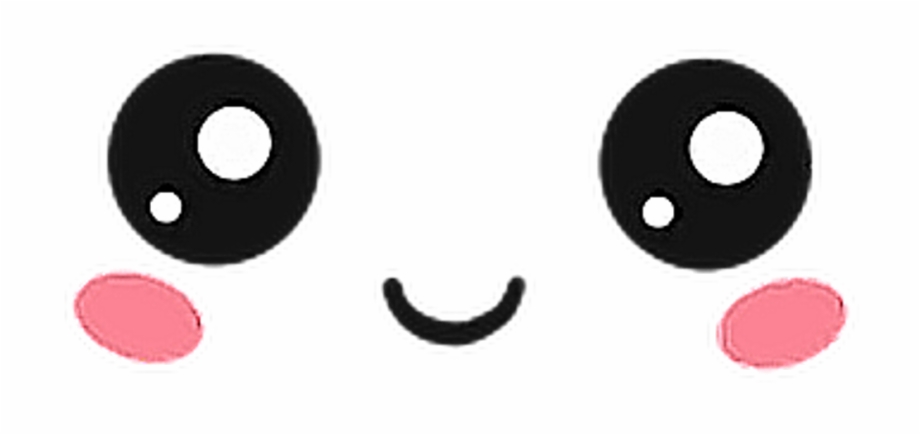 Ojos Kawaii Png Happy Anime Face Transparent