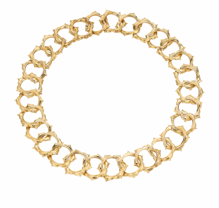 Gold Necklaces Geometric Shapes Ornament