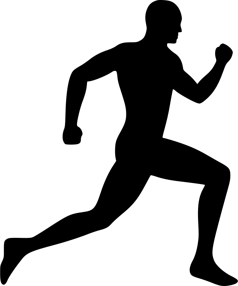 man running silhouette png
