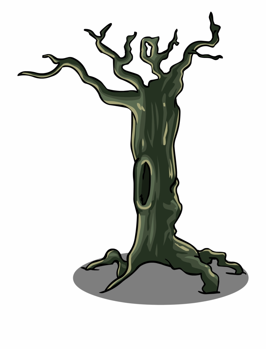 Trunk Clipart Scary Tree Tree Branch Sprite Png