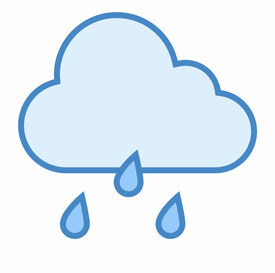 This Is A Drawing Of A Rain Cloud
