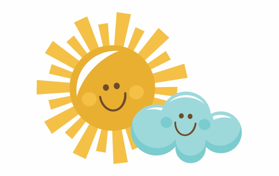 Happy Rain Cloud Png Sun And Clouds Clipart