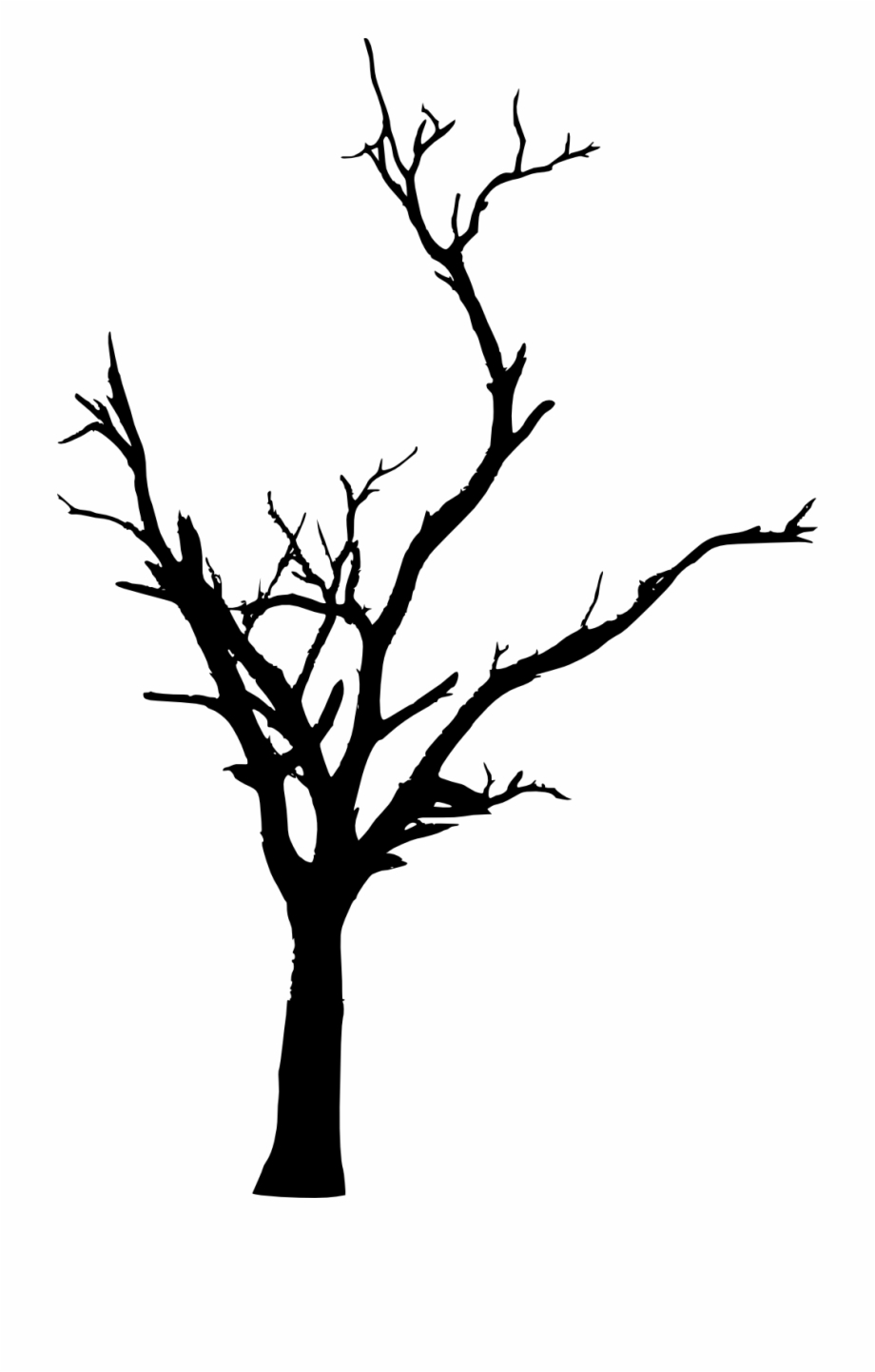 dead tree silhouette png
