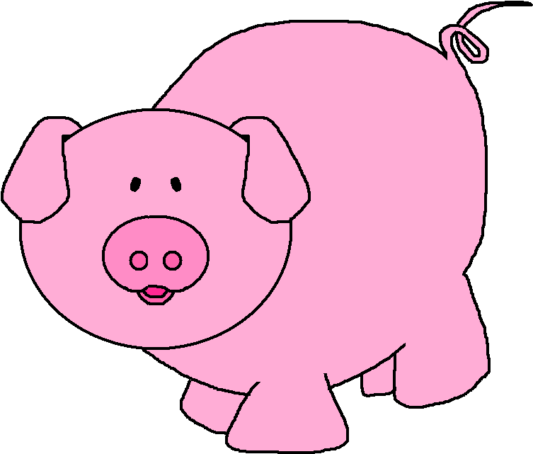 Pink Pig Clip Art Free Clipart Pig