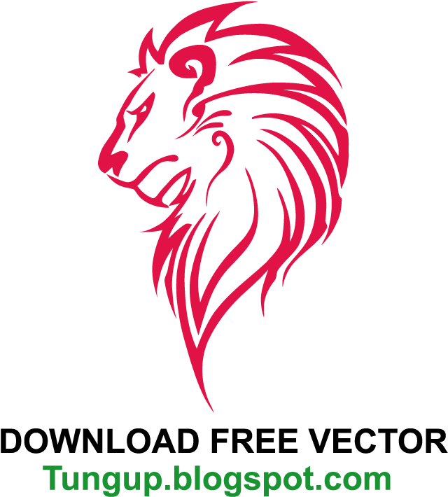 Logo Vector Premium Lion Head Abstract Simple Lion