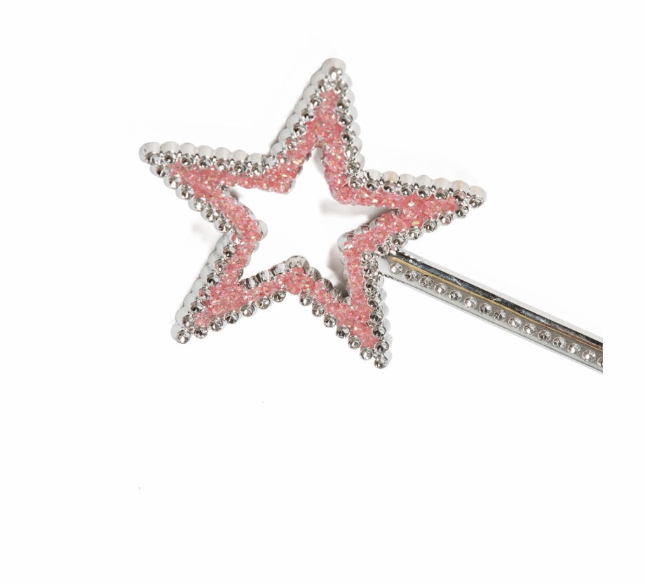 Sparkly Pink Star Wand For Ballerinas And Fairies