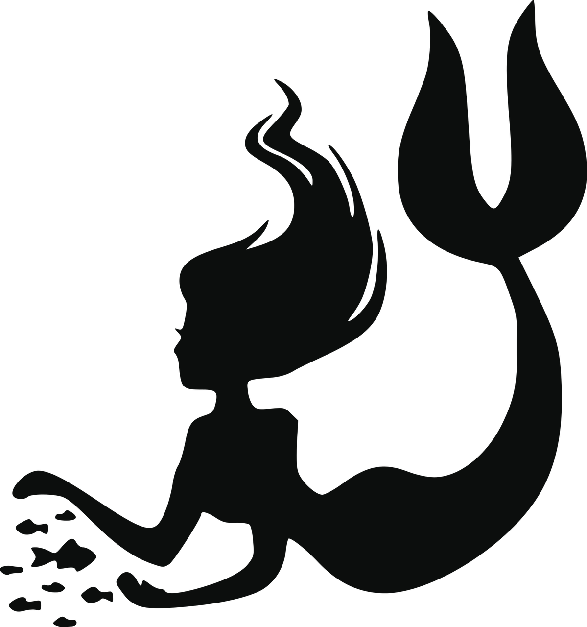 free mermaid silhouette svg
