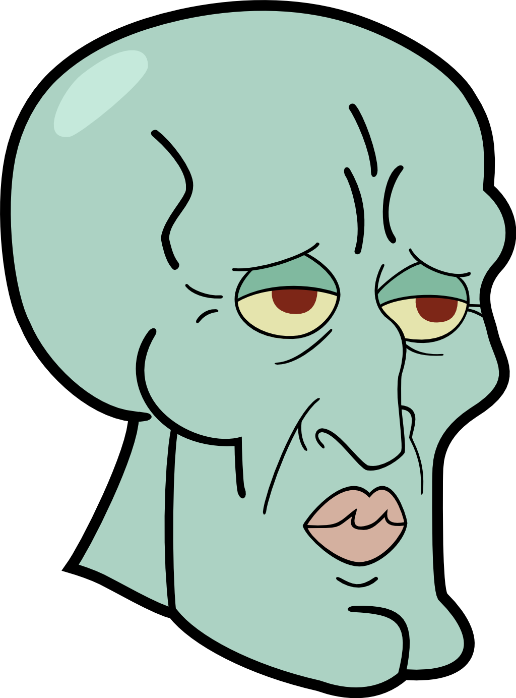 Squidward Nose Png - Clip Art Library