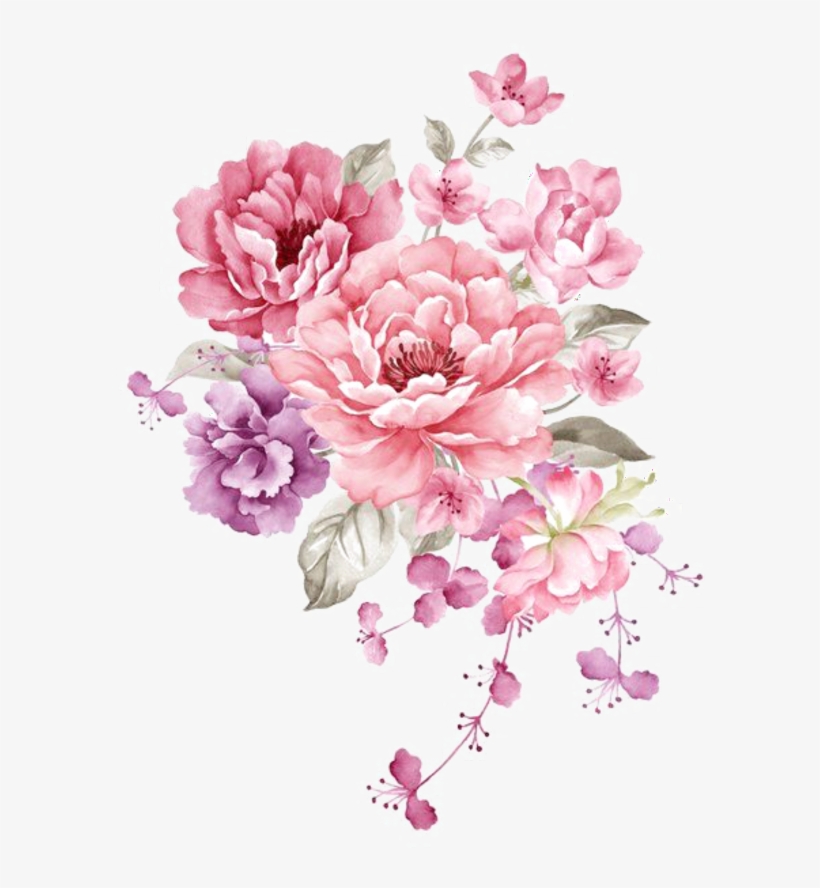 Water Color Flowers Png