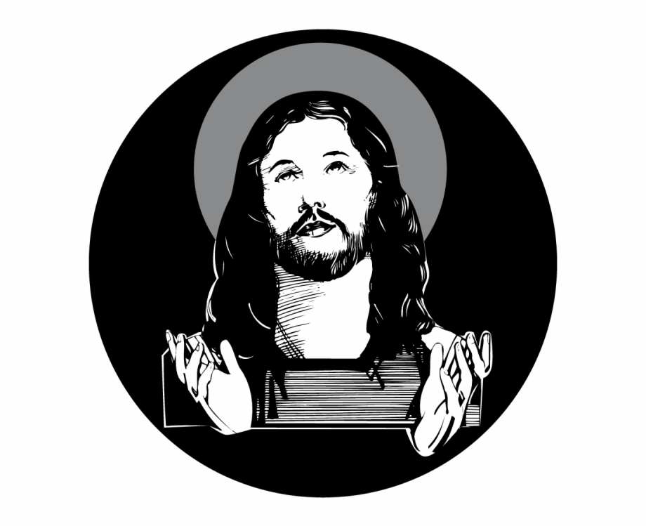 Jesus Face Jesus Black And White Filter