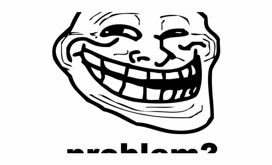 Trollface PNG transparent image download, size: 1060x984px